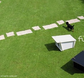 Una caseta para mascotas minimalista y ecosostenible Una caseta para mascotas minimalista y ecosostenible