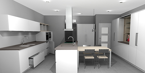 Reforma de una cocina y un baño por deCuina